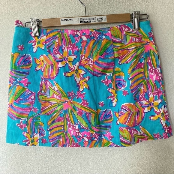 Lilly Pulitzer | Sea Blue Summer Haze January Skort Size 4 - Picture 4 of 7